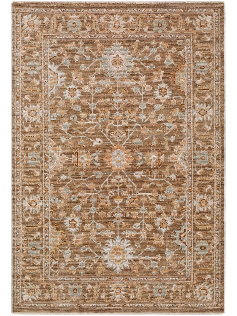 My Texas House Mirabelle Traditional Floral Area Rug, Cream/Off-White, 5 ft 3 in x 7 ft 7 in | Walmart (US)
