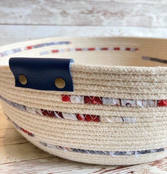 Red White and Blue Rope Bowl July 4th Centerpiece Patriotic | Etsy | Etsy (US)