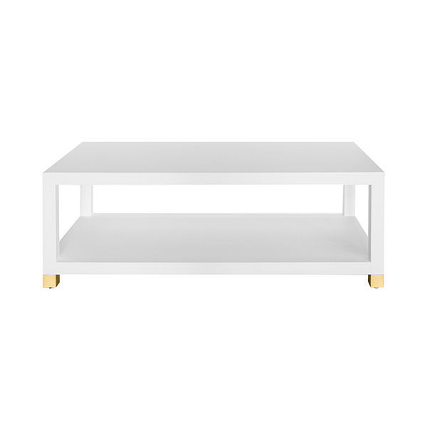 Patricia Matte White Lacquer Coffee Table | Scout & Nimble