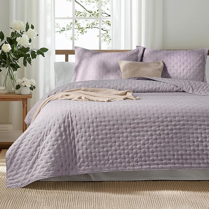 Bedsure Quilts Queen Size - Ultra Soft Queen Quilt Bedding for Modern Farmhouse Bedroom Decor, Li... | Amazon (US)