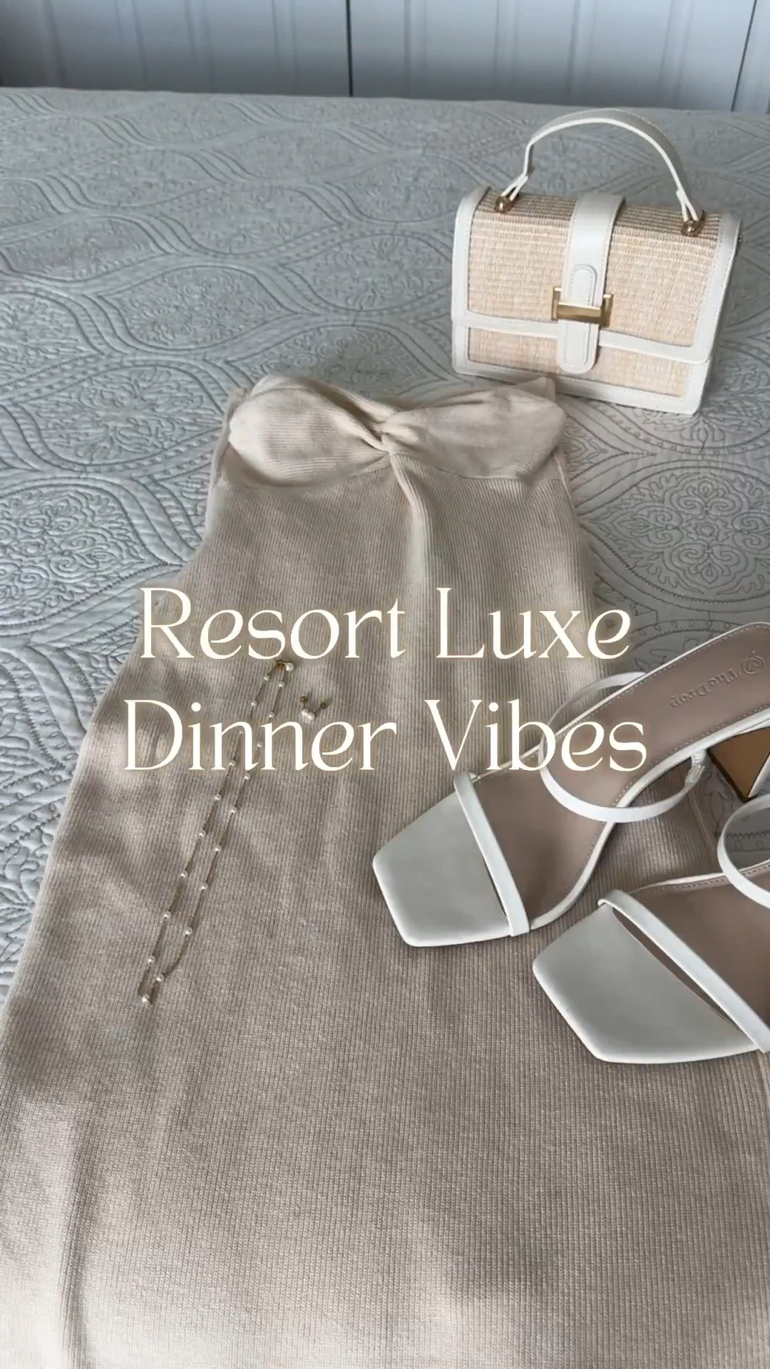 Sun drenched neutrals, soft textures, and that quiet kind of luxury that doesn’t try too hard 🌴🌊🌺

This strapless knit moment feels made for resort evenings, golden hour slipping into dinner by the water, woven details in hand, and a glow that feels effortless but intentional 🌅🍸

Minimal, refined, and endlessly wearable, it’s the kind of look that lives in slow moments, warm air, and places you never want to leave 🤍

#ResortStyle #LTKStyle #NeutralOOTD #SoftLuxury #VacationVibes #EveningLook #WovenDetails #GoldJewelry #ChicStyle #EffortlessElegance #DateNightVibes

#LTKTravel #LTKSeasonal #LTKWedding