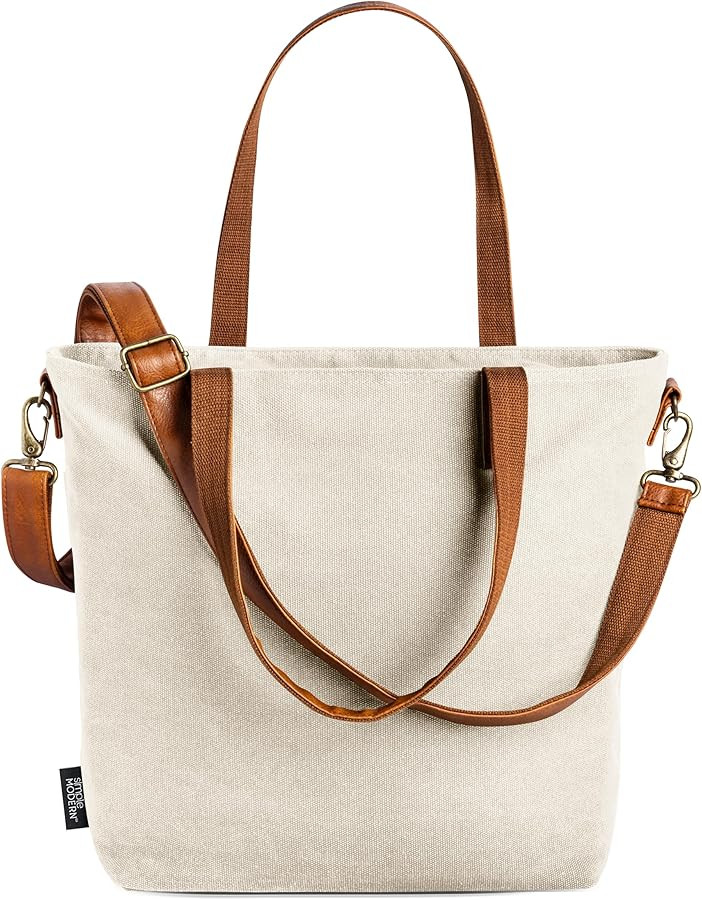 Simple Modern Canvas Tote Bag for Women | Amazon (US)