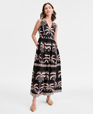 I.N.C. International Concepts Women's Printed Button-Up Maxi Dress, Exclusively at Macy's - Macy'... | Macy's