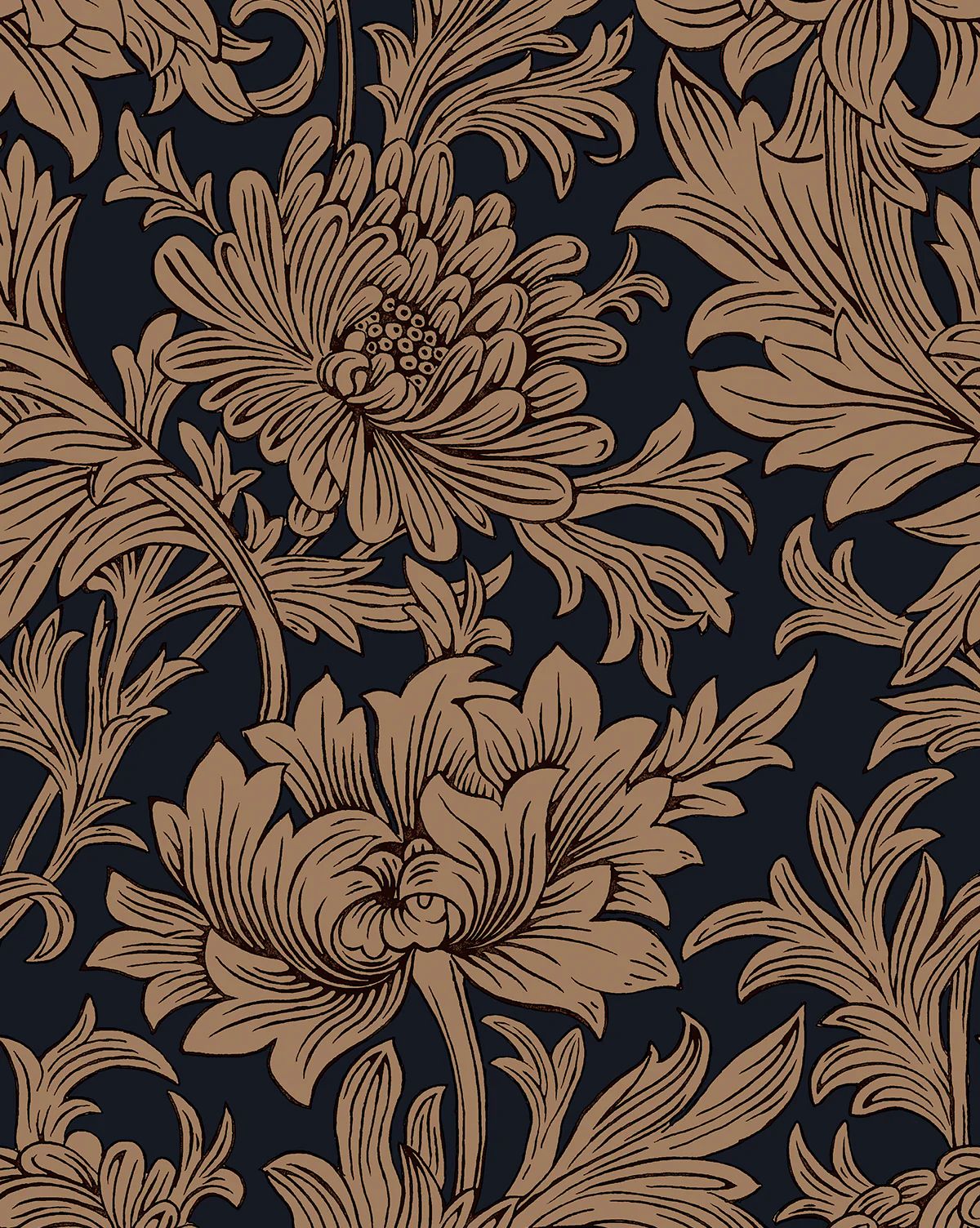 Morris & Co. x McGee & Co. Chrysanthemum Wallpaper | McGee & Co. (US)