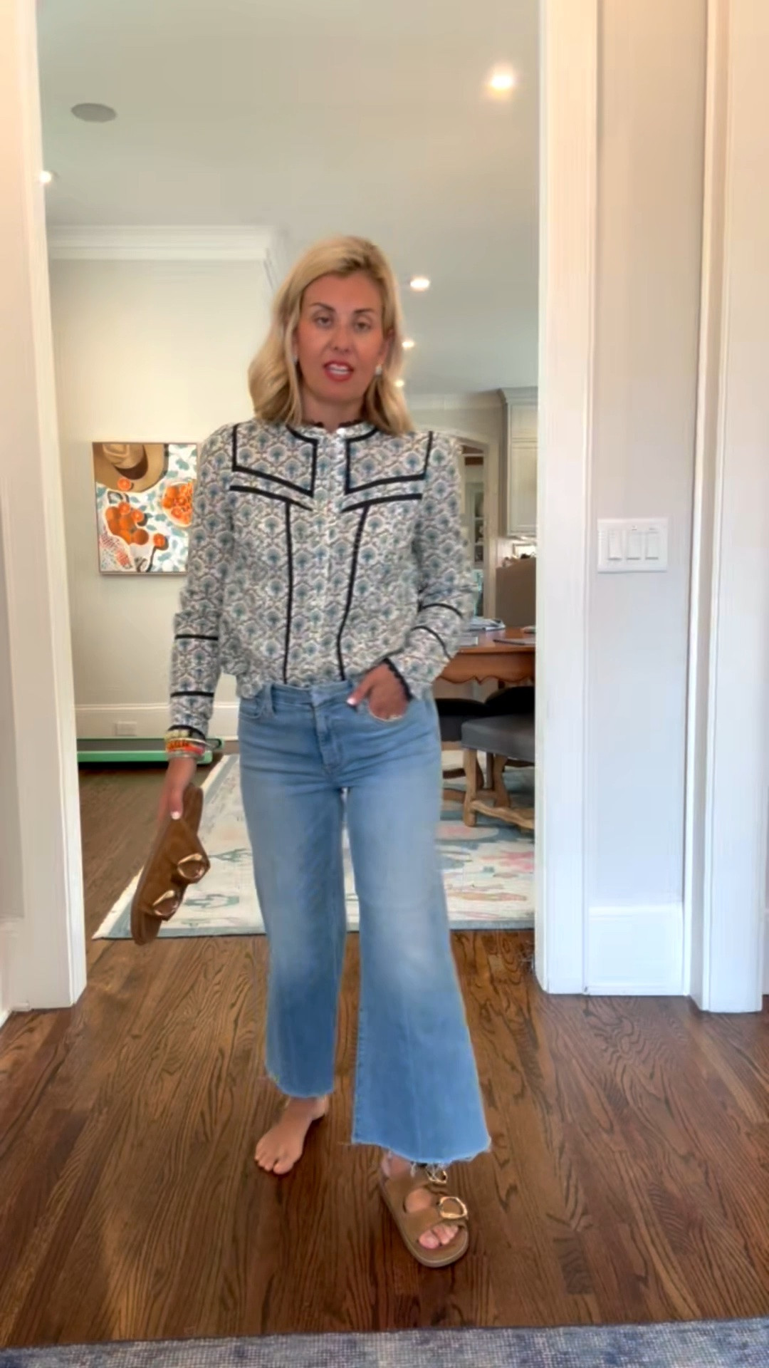 Boden’s button-downs never disappoint! I’ve paired it with my favorite jeans and how cute are these new shoes from tar-jay?!? ￼
Blouse - 2
Jeans - 26 (1964 wash)
Sandals - 8 tts 

Codes:
Boden - HHCX
Allie + Bess - Catherine20


#LTKdayinmylife #LTKootd #LTKmomlife

#LTKdayinmylife #LTKmomlife #LTKOver40