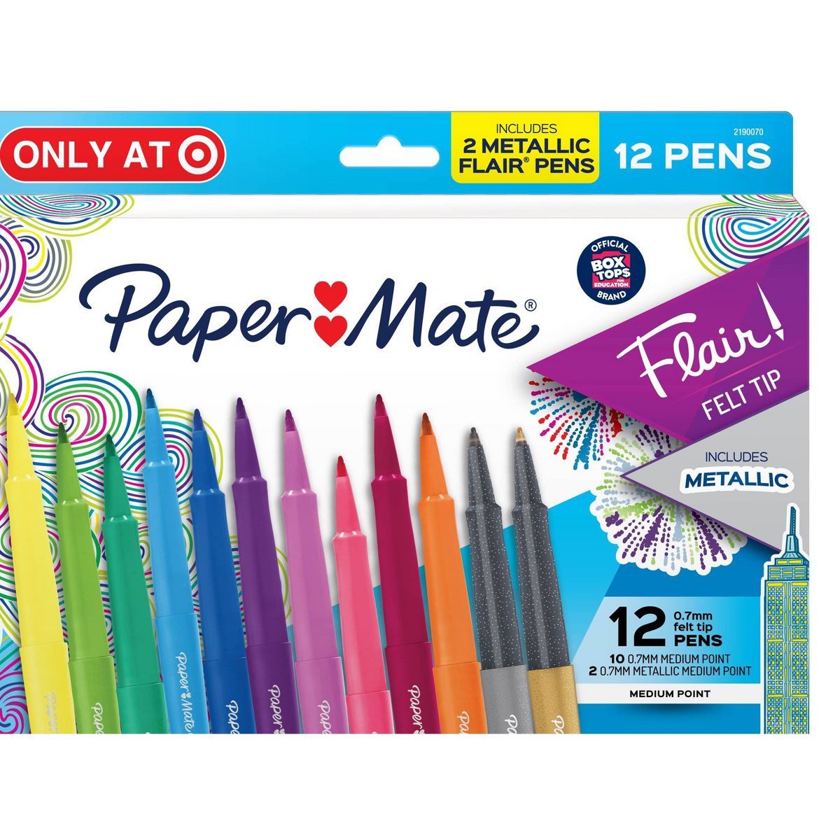 12pk Paper Mate Flair Pen BTS Multicolored | Target