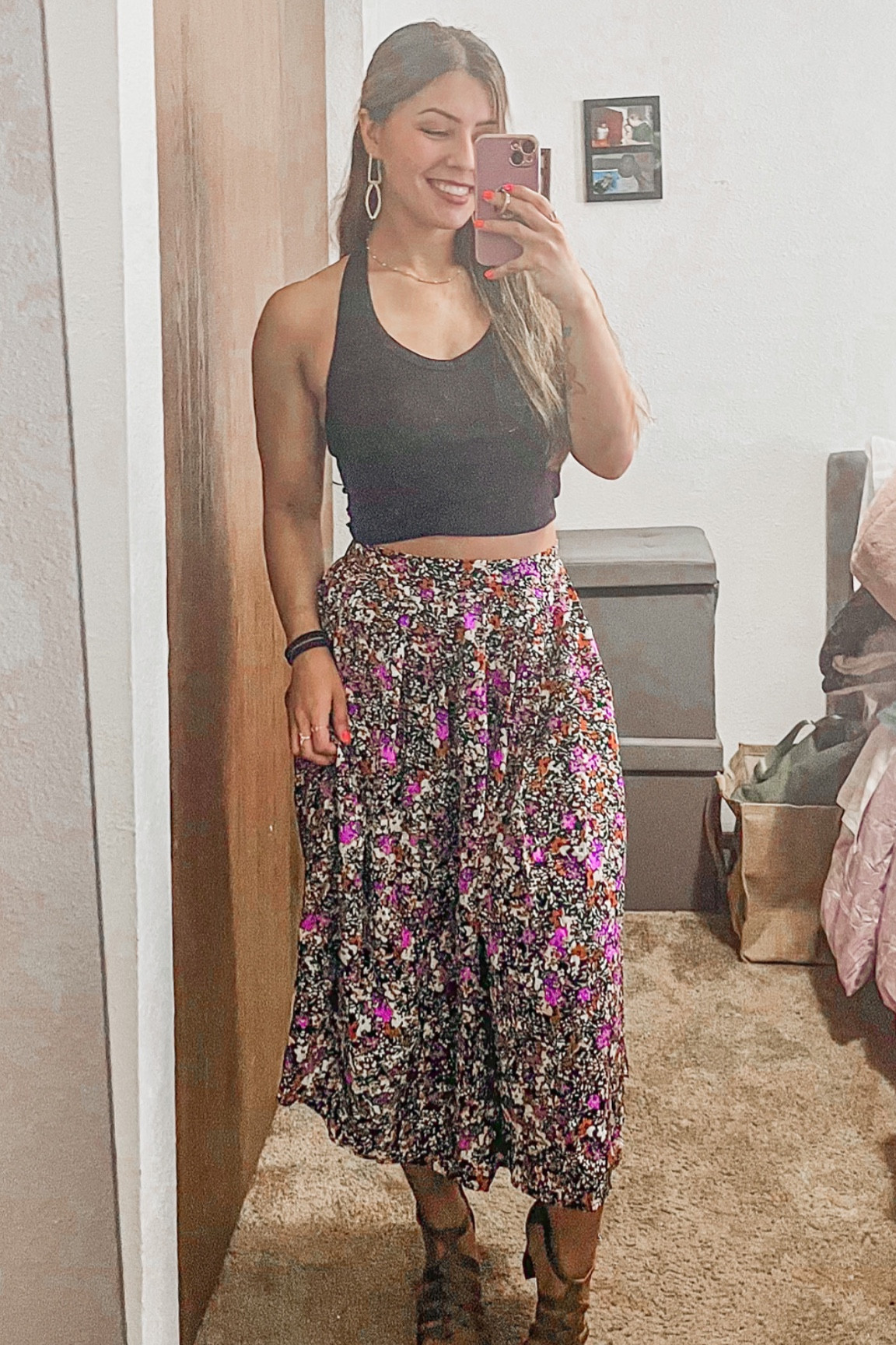 Summer dress, maxi skirt, midi skirt, slit skirt, floral skirt, boho, summer skirt, bohemian, flowers, crop top, halter top

#LTKunder100 #LTKunder50 #LTKSeasonal