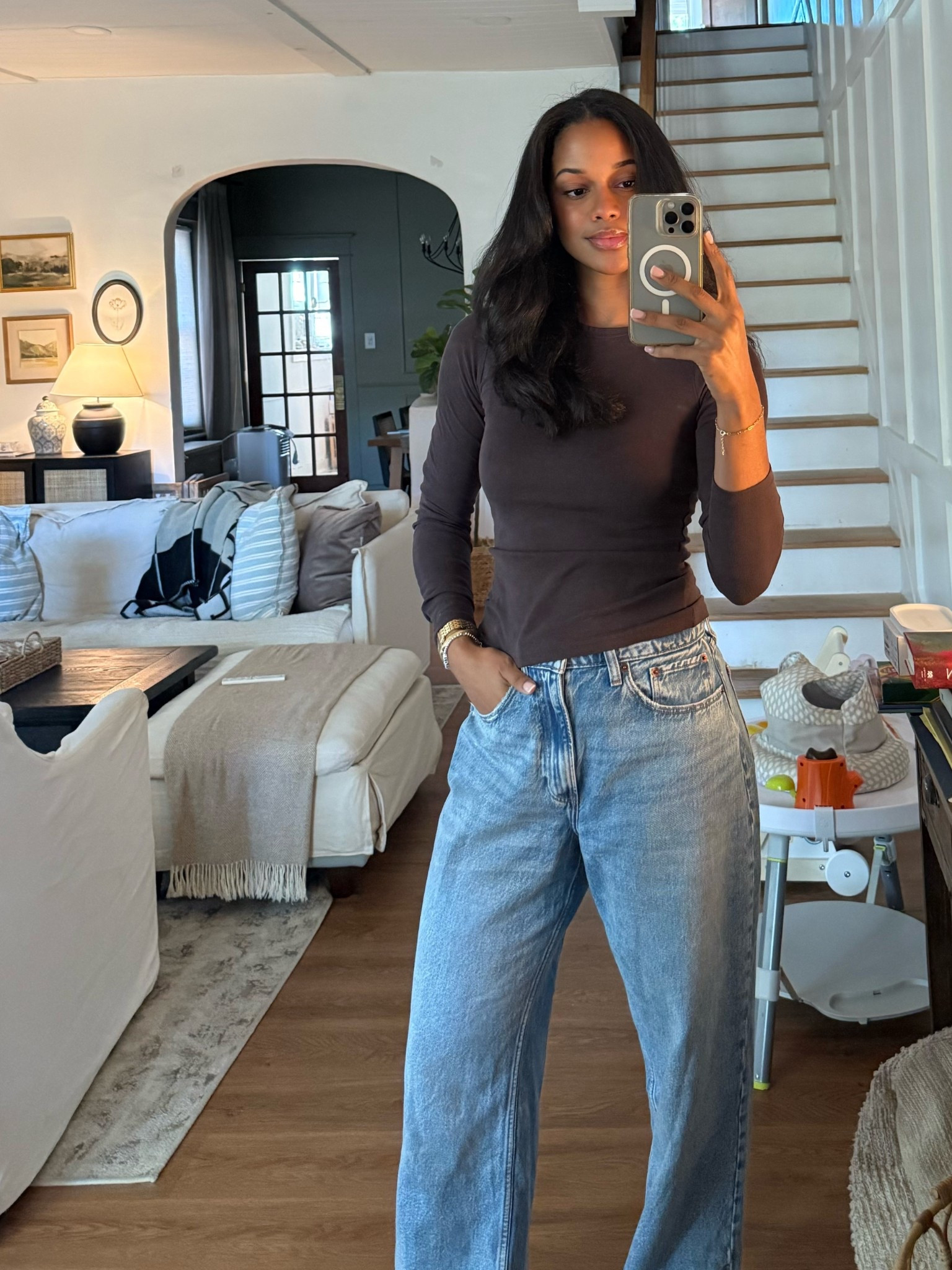 Ootd + current jewelry stack ✨

#LTKStyleTip