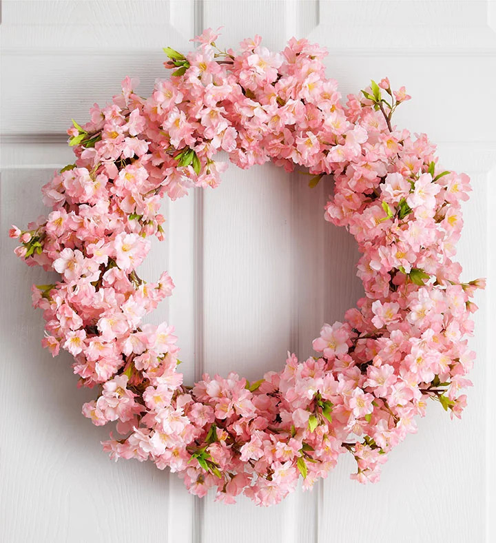 1-800-Flowers Everyday Gift Delivery Blooming Cherry Blossom Wreath - 24' Blooming Cherry Blossom Wreath- 24 | 1800flowers.com