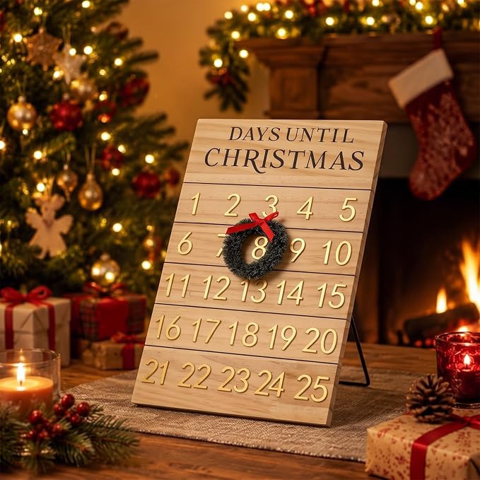 Novabright Christmas Countdown Calendar Xmas Days Until Christmas Calendar | Amazon (US)