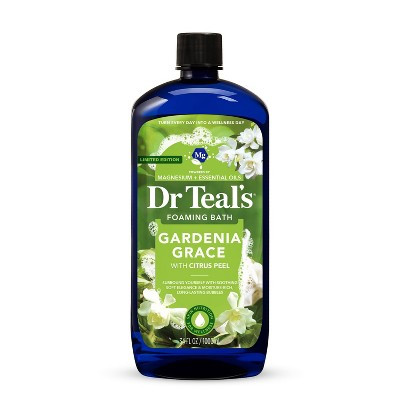 Dr Teal's Gardenia Grace Foaming Bubble Bath - 34 fl oz | Target