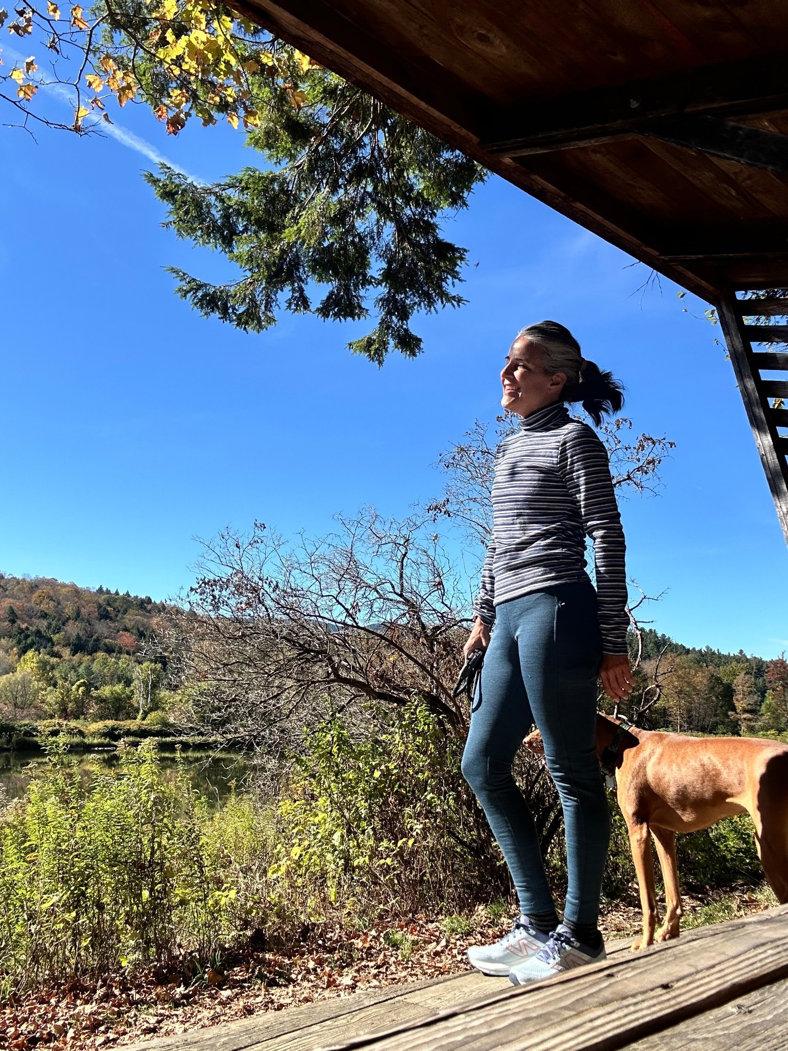 It’s trail running season. These fleece-lined leggings were perfect for my run. It was 44 degrees when I woke up. I needed something cozy. 

#LTKActive