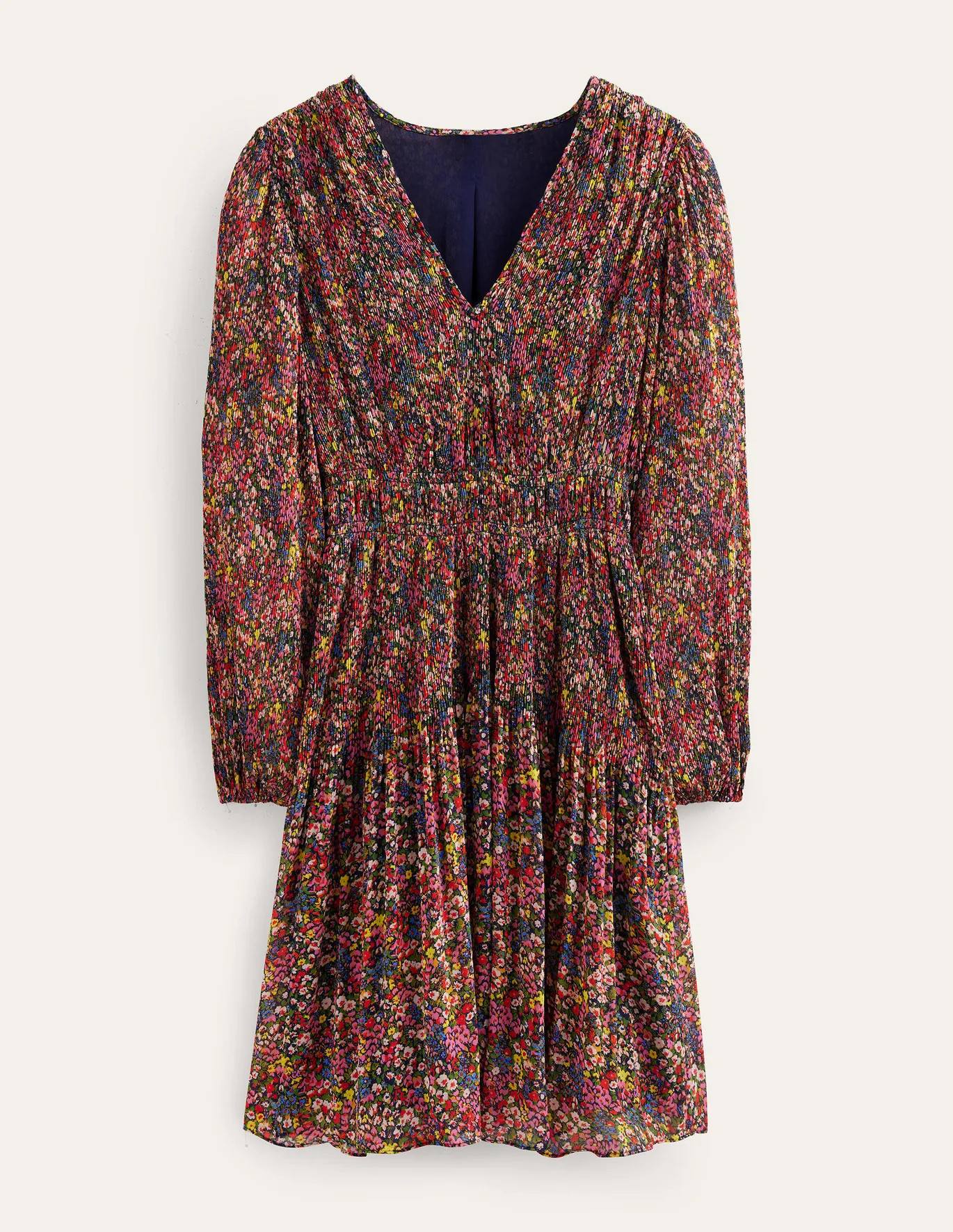 V-neck Plisse Dress | Boden (US)