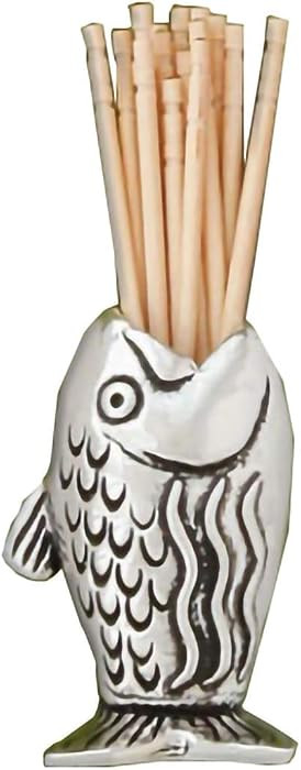 Basic Spirit D\u00e9cor Toothpick Holder - Fish - Toothpick Storage Gift, Unique Home Design Deco... | Amazon (US)