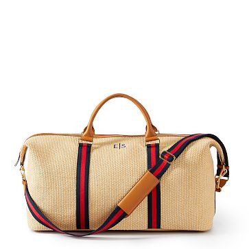 Raffia Twill Weekender | Mark and Graham