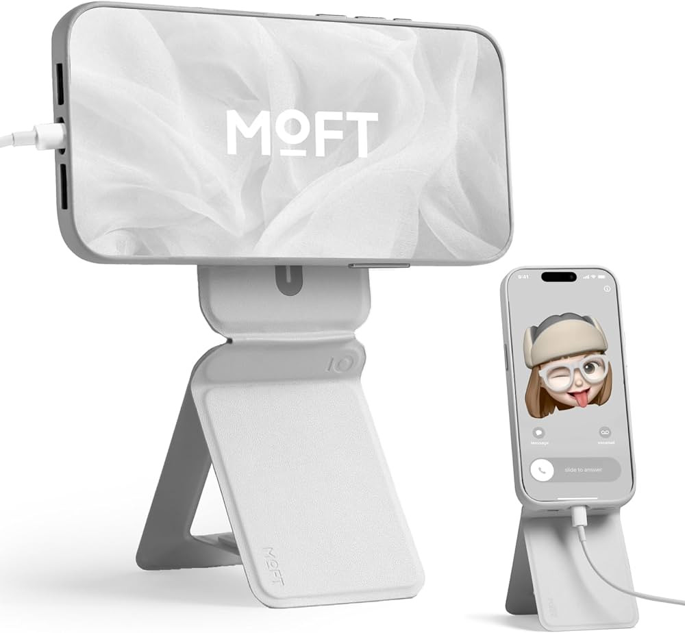 MOFT Phone Stand, Magnetic Phone Tripod Stand Stain-Resistant MOVAS Leather & Angle Adjustment & ... | Amazon (US)