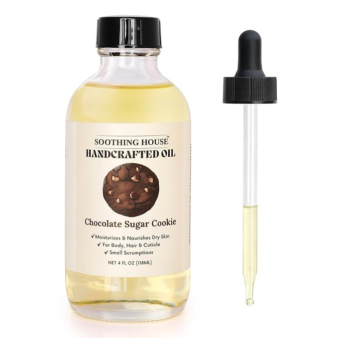 Chocolate Sugar Cookie Body Oil: Moisturizing Body Oil for Soft, Glowing Skin with Almond & Jojob... | Amazon (US)