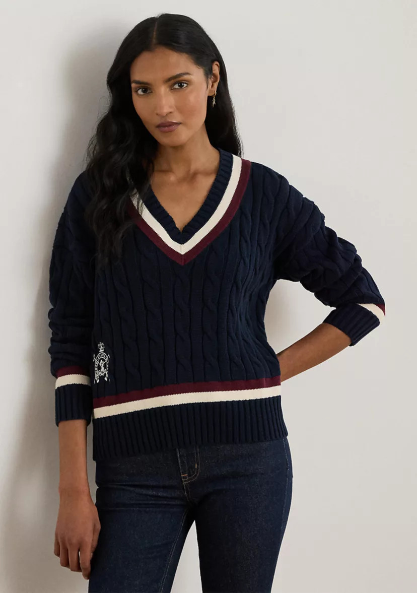 Women's Cable-Knit Cotton Cricket Sweater | Belk
