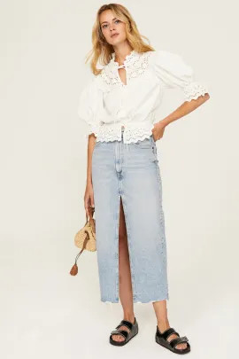 Georgina Eyelet Top | Rent the Runway