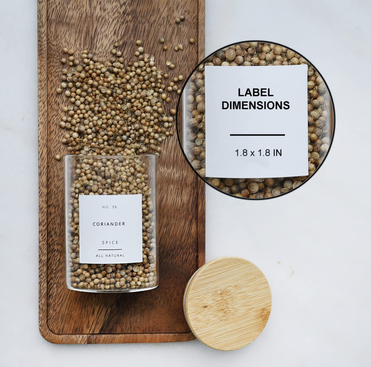 160 Minimalist Spice Jar Labels 133 PRE-Printed Spice Labels 11 DIY White Blank Labels 16 Best by... | Amazon (US)