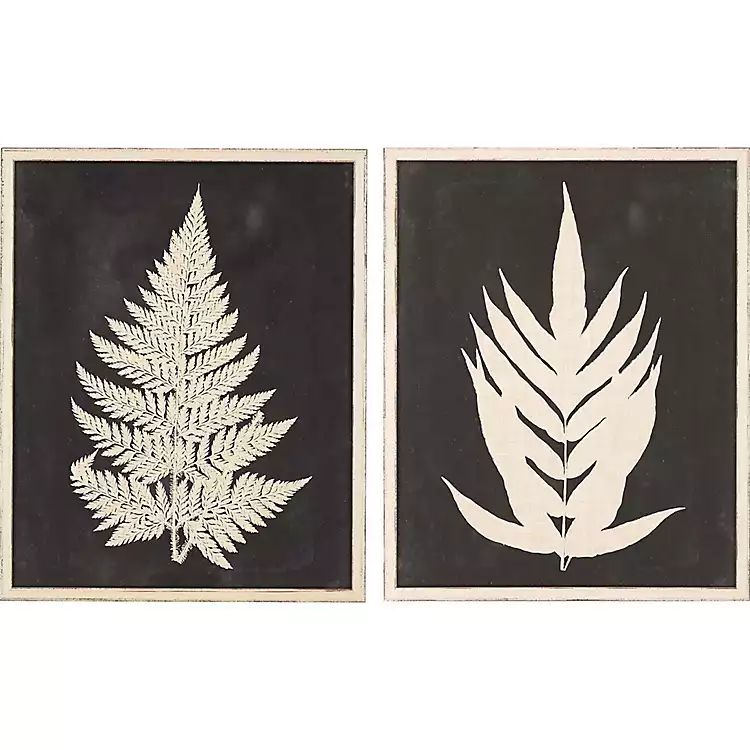 Linen Fern I Giclee Ivory Framed Prints, Set of 2 | Kirkland's Home