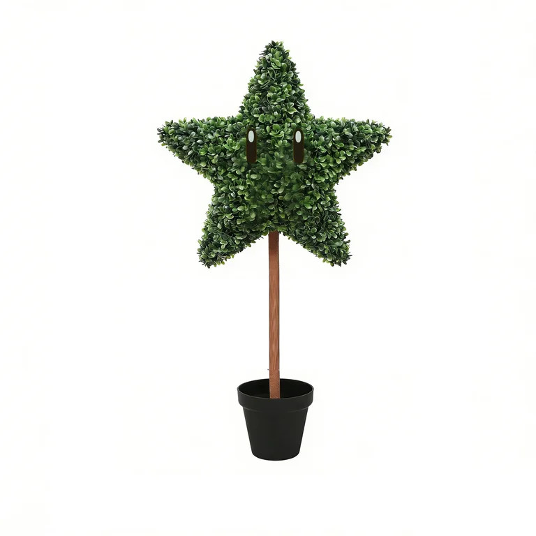 Patriotic Star Potted Plant Decor Artificial Planter, 4th of July Independence Day Tabletop Decor... | Walmart (US)