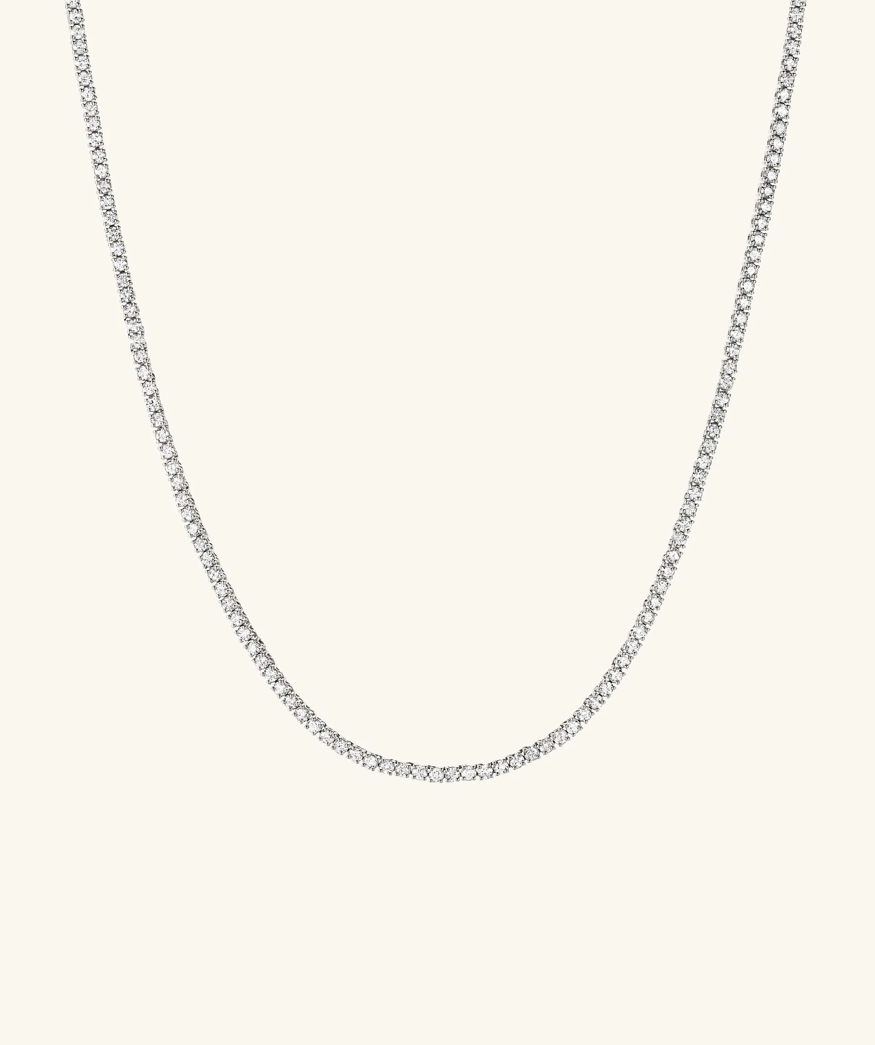 Diamond Tennis Necklace 1.8mm | Mejuri Fine Crew
