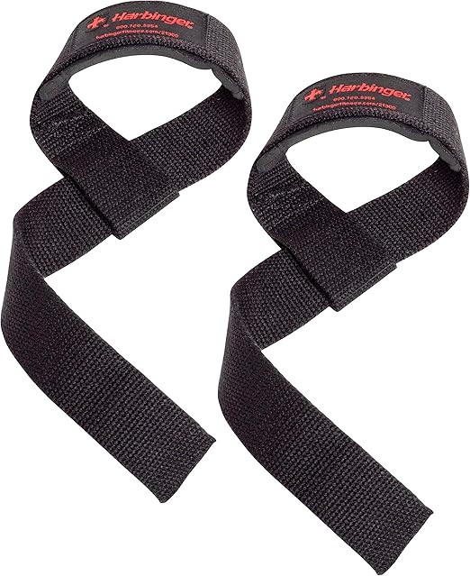 Harbinger Padded Cotton Lifting Straps with NeoTek Cushioned Wrist (Pair) | Amazon (US)