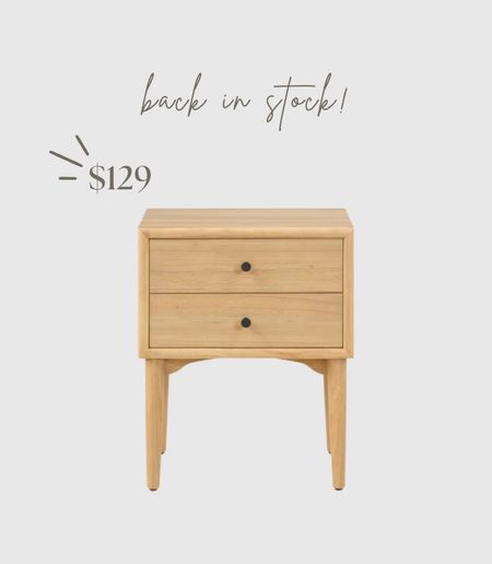 The cutest nightstand is back in stock and only $129! Linked the matching bed.

#LTKstyletip #LTKhome