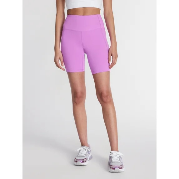 Athletic Works Women's and Women's Plus High Rise Bike Shorts, 7" Inseam, Size XS-4X | Walmart (US)