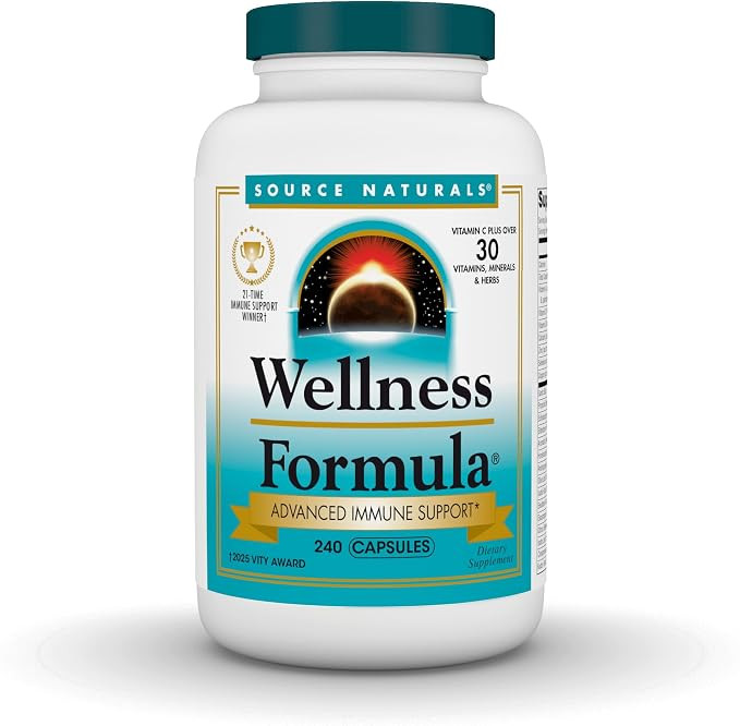 Source Naturals Wellness Formula, Advanced Immune Support - 240 Capsules | Amazon (US)