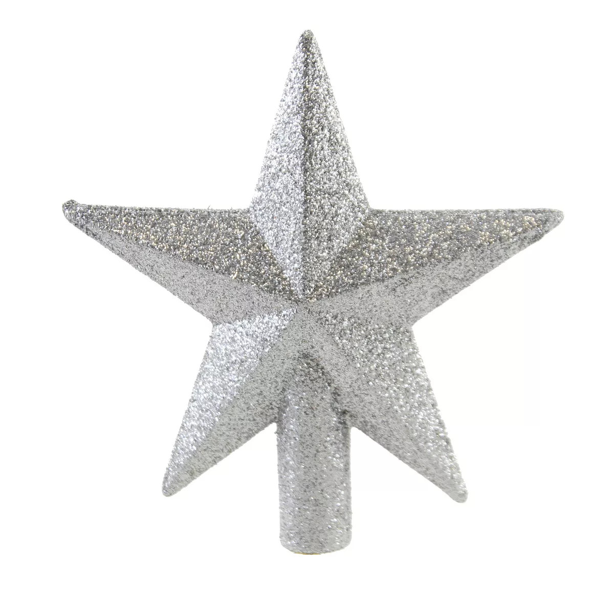 Tree Topper Finial 4.5" Mini Glittered Star Christmas Tree Topper  -  Tree Toppers | Target