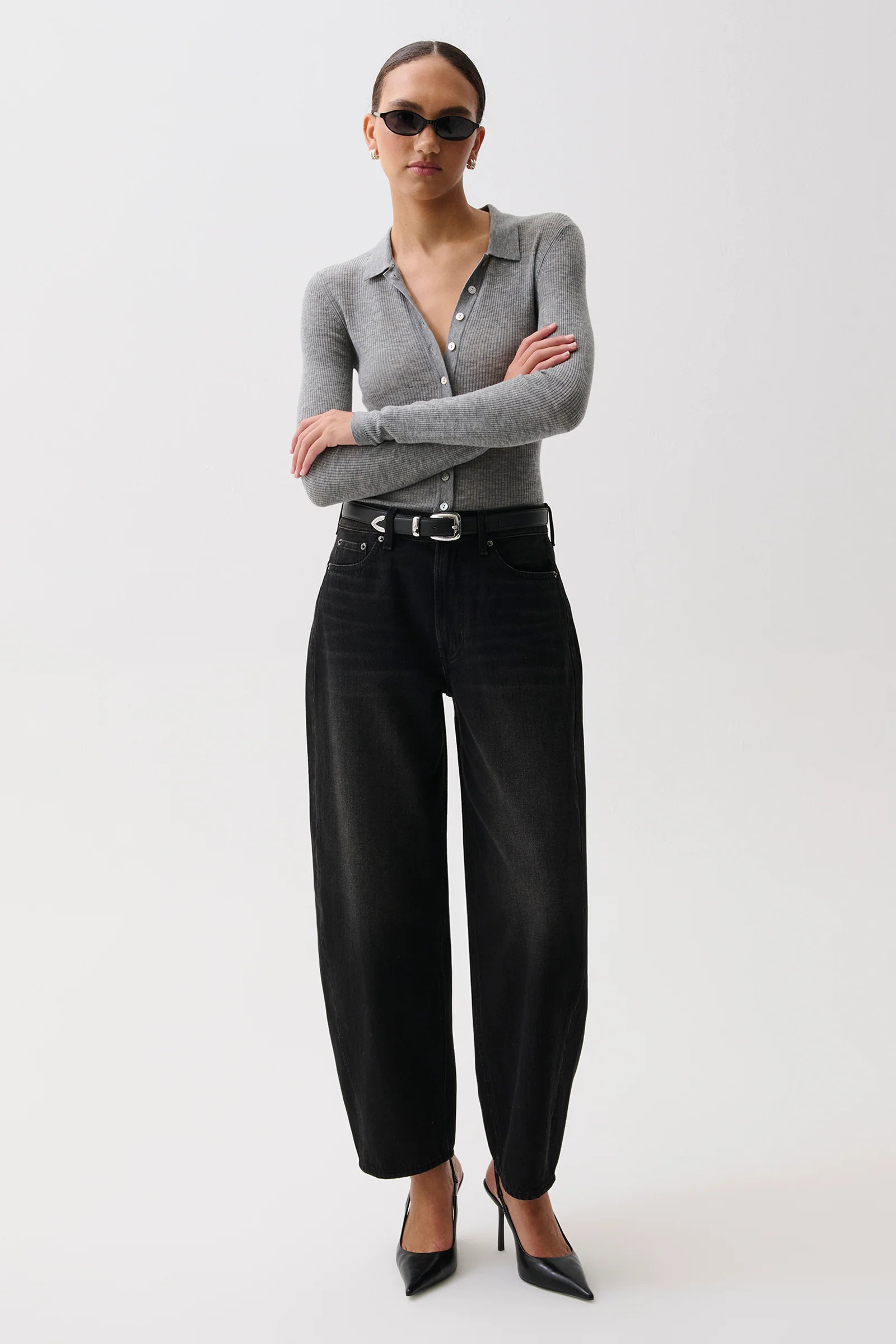 Sacha High Rise Relaxed Barrel - Spark | Pistola Denim