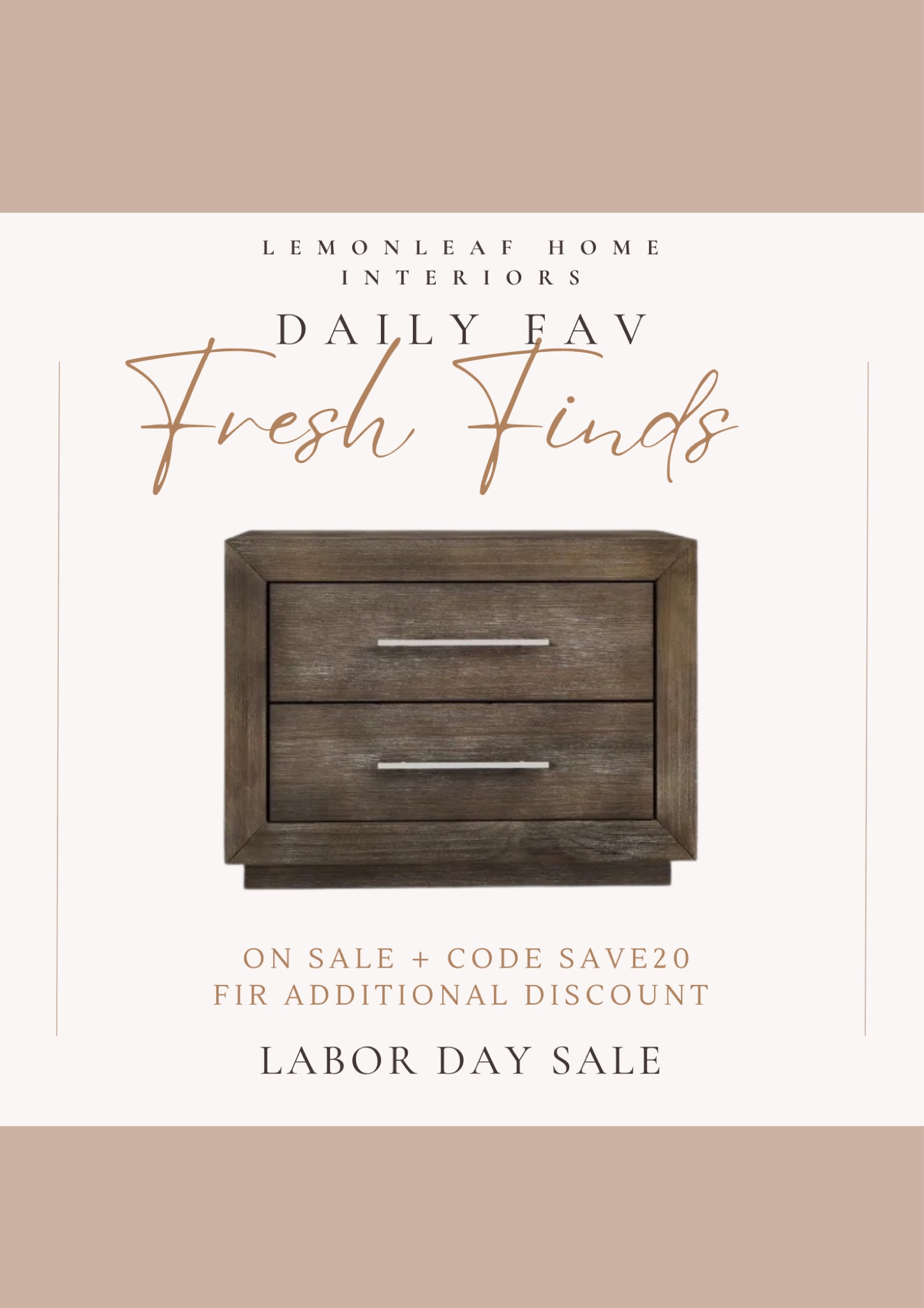 This nightstand is solid wood and has a usb! Great quality with dovetail construction now on sale with an extra 20% off with code SAVE20
Wayfair
Joss & Main
Labor Day sales 



#LTKstyletip #LTKsalealert #LTKhome