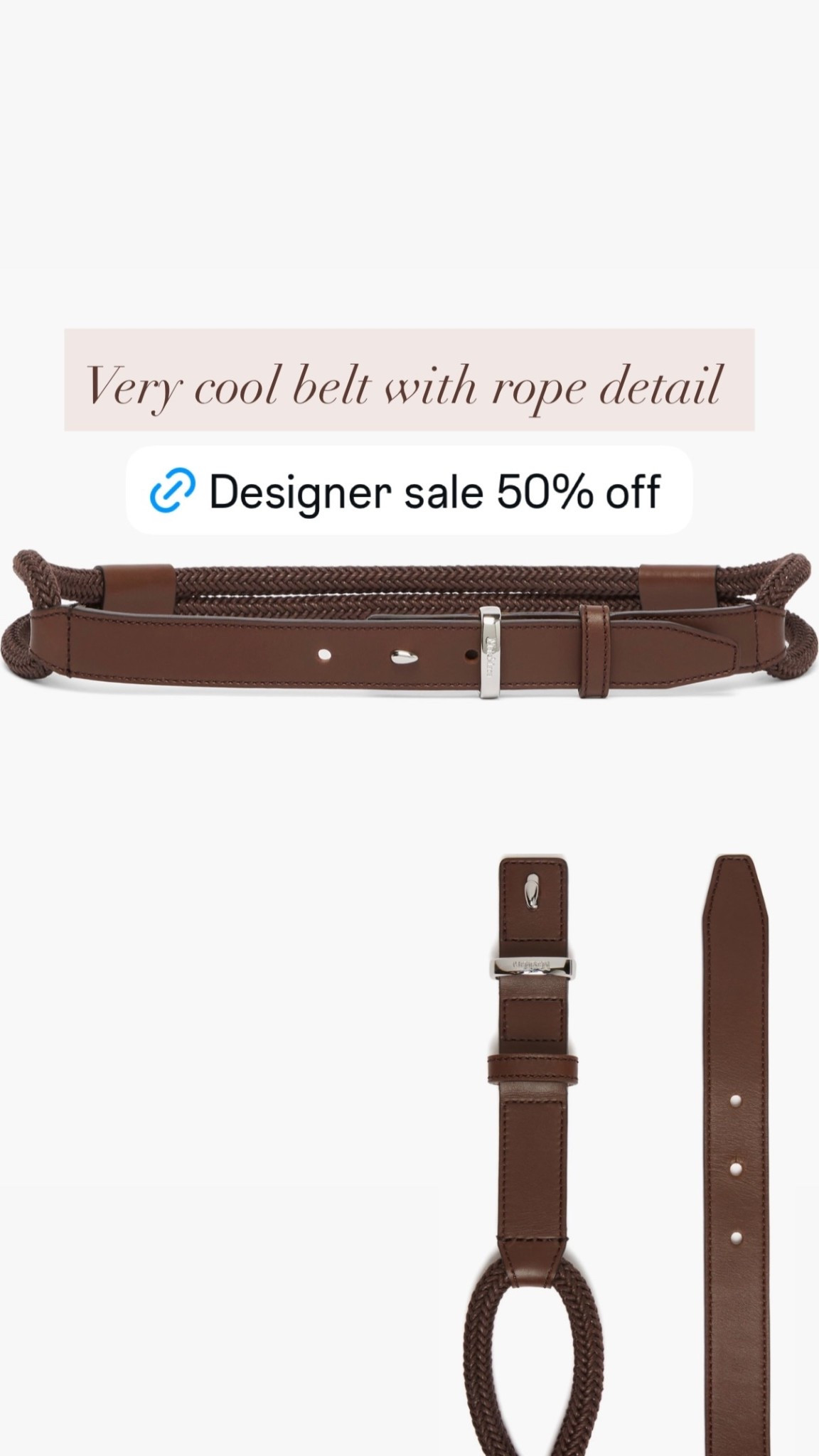 Sale alert! Belt available now. 

#classicstyle
#Nordstrom
#brownbelt
#accessories 
#MaxMara

#LTKSaleAlert #LTKootd #LTKWorkwear