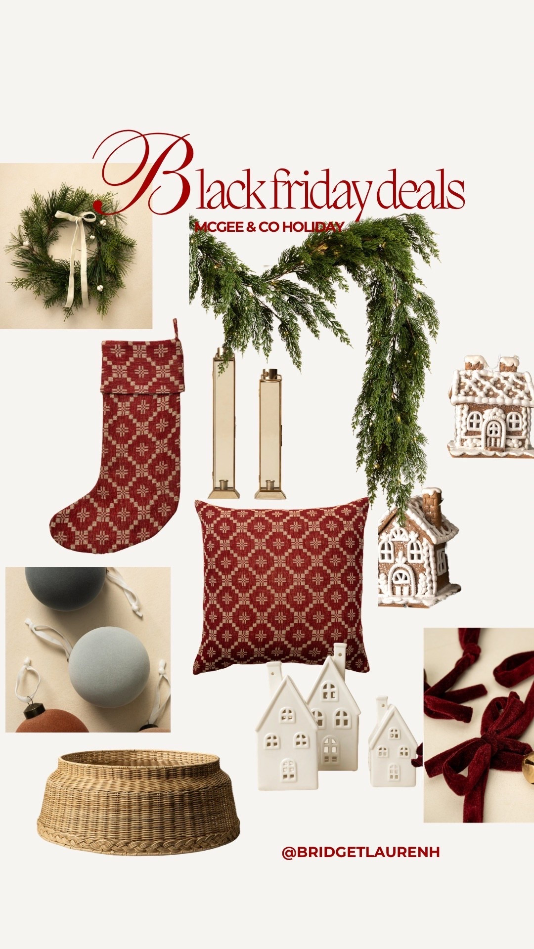 Cute Christmas decor at McGee & Co for Black Friday! 

#LTKCyberWeek #LTKHoliday #LTKGiftGuide