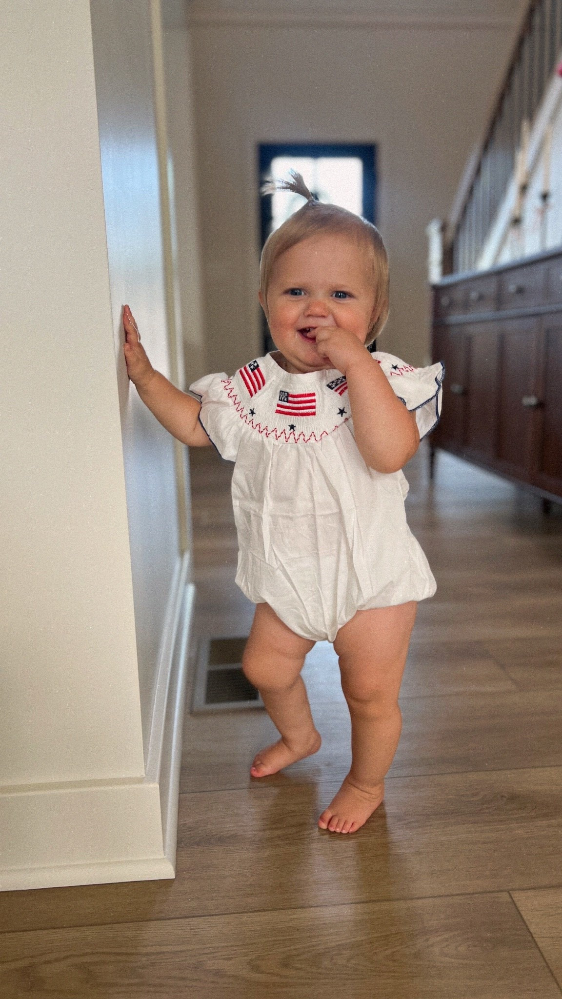 Smocked 4th of July romper - only $11!🇺🇸