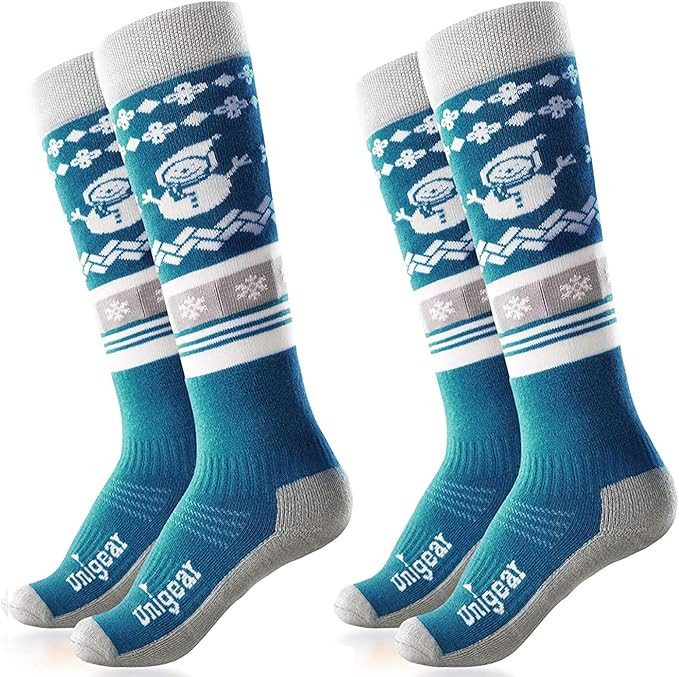 Unigear Kids Ski Socks, Merino Wool Warm and Soft Winter Socks, Over The Calf, Skiing Snowboardin... | Amazon (US)