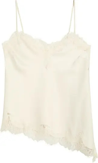 Open Edit Lace Trim Satin Camisole | Nordstrom | Nordstrom