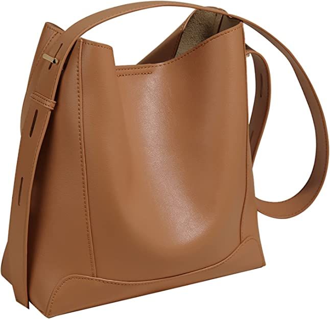 Amazon.com: FOXLOVER Hobo Shoulder Bags for Women, Ladies Designer Leather Bucket Bags Handbag Pu... | Amazon (US)