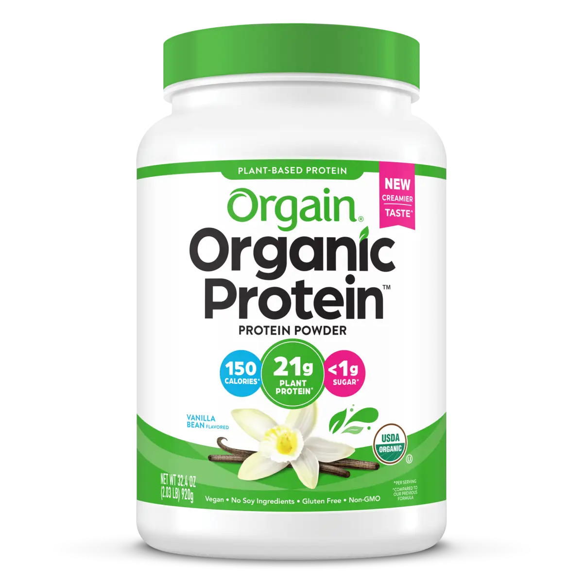 Organic Plant-Based Vanilla Bean Protein Powder | Orgain | Orgain