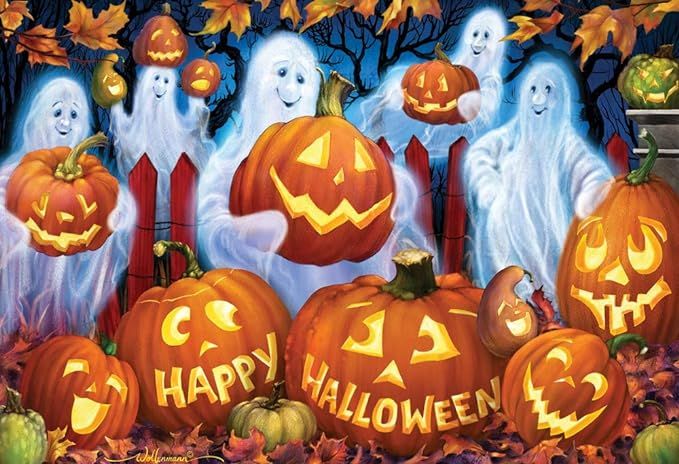 Vermont Christmas Company Happy Halloween Jigsaw Puzzle 100 Piece, Large Pieces Perfect for Kids ... | Amazon (US)