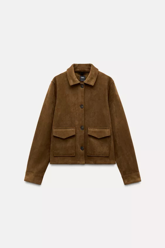 GIACCA EFFETTO CAMOSCIO | Zara IT