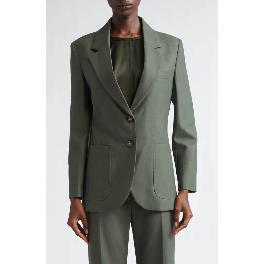 Victoria Beckham Patch Pocket Jacket in Oregano at Nordstrom, Size 4 Us | Nordstrom