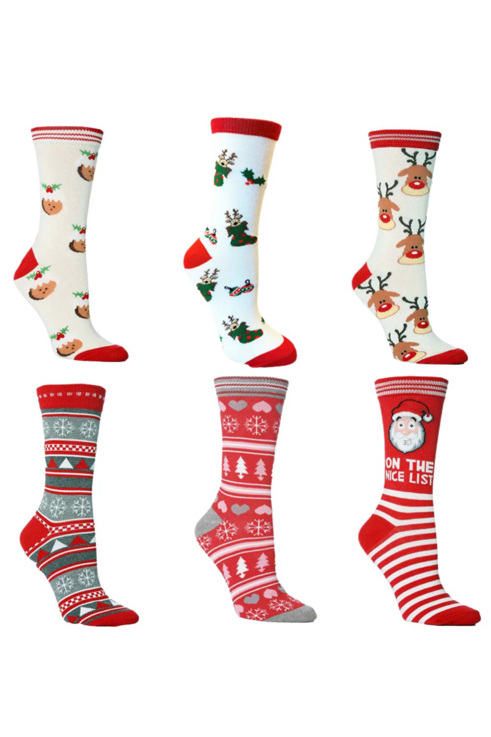 Christmas Knitted Long Socks (6 Styles) | Goodnight Macaroon