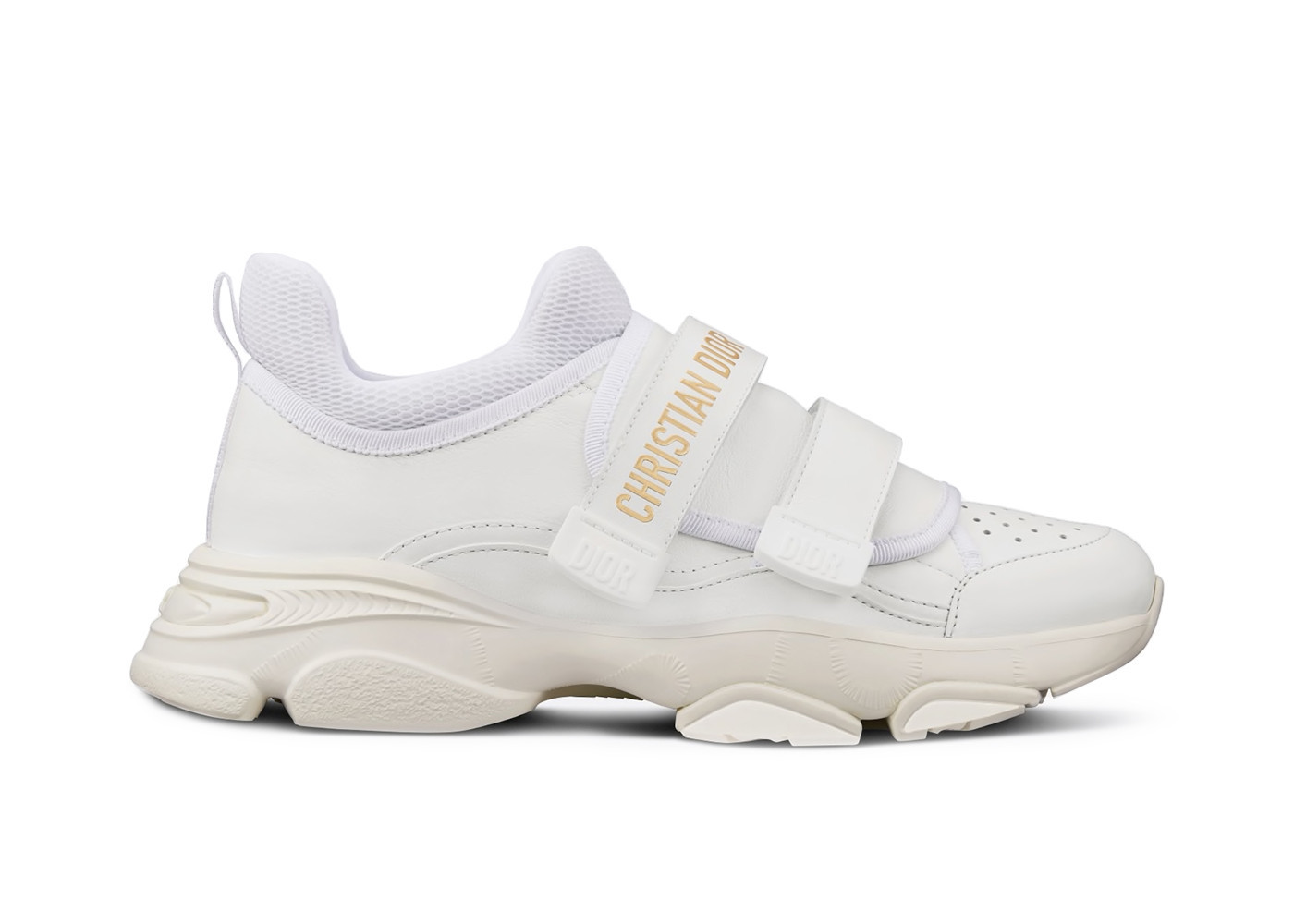 Dior DWonder Low Calfskin (Women's) Sneakers in White/Gold | StockX