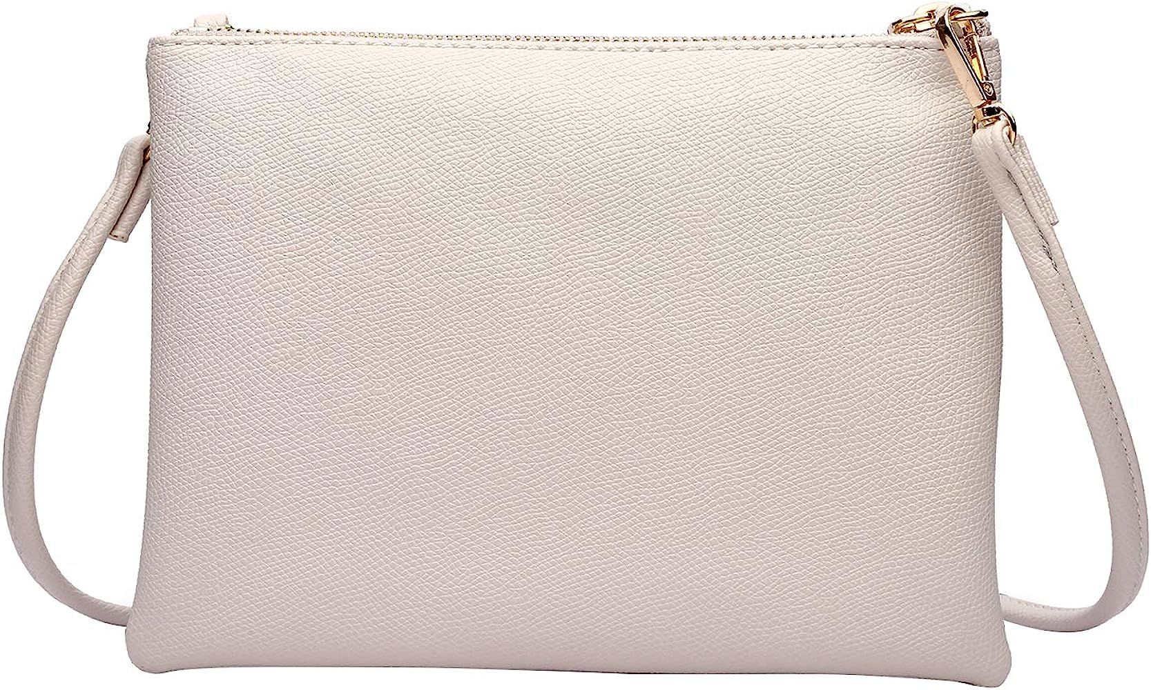 AMELIE GALANTI womens small crossbody strap handbag bag,Soft Leather Fabric Delicate Durable Fash... | Amazon (US)
