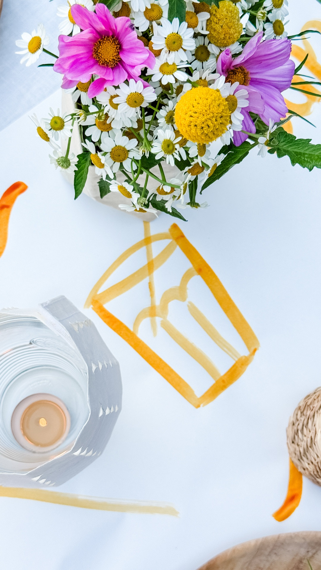 Make a simple hand drawn table runner! 

#LTKSeasonal #LTKHome