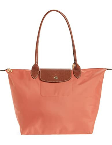 Longchamp 'Large 'Le Pliage' Nylon Tote Shoulder Bag, Blush | Amazon (US)