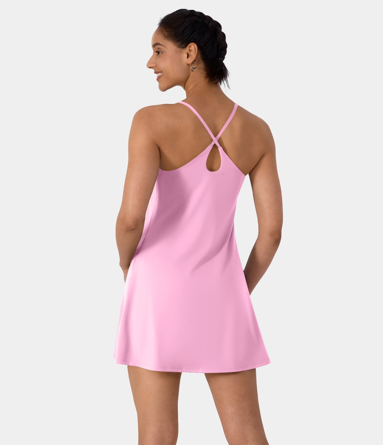 Women’s Softlyzero™ Plush Backless Active Dress-Easy Peezy Edition - Halara | HALARA